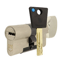 Циліндр SHERLOCK HK 100T (40*60T) нікель сатин